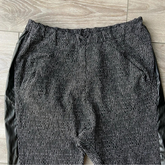 Nor Denmark  Faux Leather Side Striped Baggy Pants - Picture 2 of 14